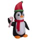 Glitzhome 8 ft Lighted Inflatable Penguin Decor