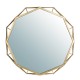 Glitzhome 28.15"D Deluxe Golden Metal Octagonal Wall Mirror