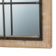 Glitzhome 31.5"H Farmhouse Wooden/Metal Windowpane Rectangular Wall Mirror Decor