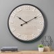 Glitzhome 23.60"D Farmhouse Metal Wooden Round Wall Clock