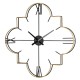 Glitzhome 31.90"D Oversized Modern Metal Golden & Black Novelty Wall Clock