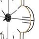Glitzhome 31.90"D Oversized Modern Metal Golden & Black Novelty Wall Clock