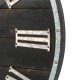 Glitzhome 27.56"D Oversized Farmhouse Wooden & Galvanized Round Wall Clock