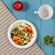 Oak PLUS 9 inch White Compostable & Disposable Sugarcane Plates, 300 Pack