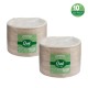 Oak PLUS 10 inch Natural Compostable & Disposable Sugarcane Plates, 300 Pack