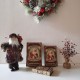 Glitzhome 3 Piece Decorative Vintage Book Shaped Christmas Storage Book Box Set