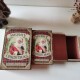 Glitzhome 3 Piece Decorative Vintage Book Shaped Christmas Storage Book Box Set