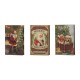 Glitzhome Decorative Vintage Book Shaped Christmas Book Box, Set of 3