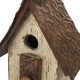 Glitzhome 13.90"H Distressed Wooden Birdhouse