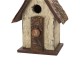 Glitzhome 13.90"H Distressed Wooden Birdhouse