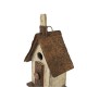 Glitzhome 13.90"H Distressed Wooden Birdhouse