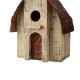 Glitzhome 15.63"H Church Rustic Distressed Wooden Birdhouse
