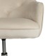 Glitzhome Cream Velvet Gaslift Adjustable Swivel Office Chair/Desk Chair