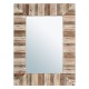 Glitzhome 39.70"H Farmhouse Rectangle Wooden Frame Wall Mirror