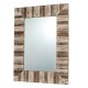 Glitzhome 39.70"H Farmhouse Rectangle Wooden Frame Wall Mirror