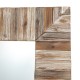 Glitzhome 39.70"H Farmhouse Rectangle Wooden Frame Wall Mirror