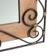 Glitzhome 31"H Traditional Rectangle Wooden And Metal Scroll Wall Mirror