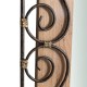 Glitzhome 31"H Traditional Rectangle Wooden And Metal Scroll Wall Mirror