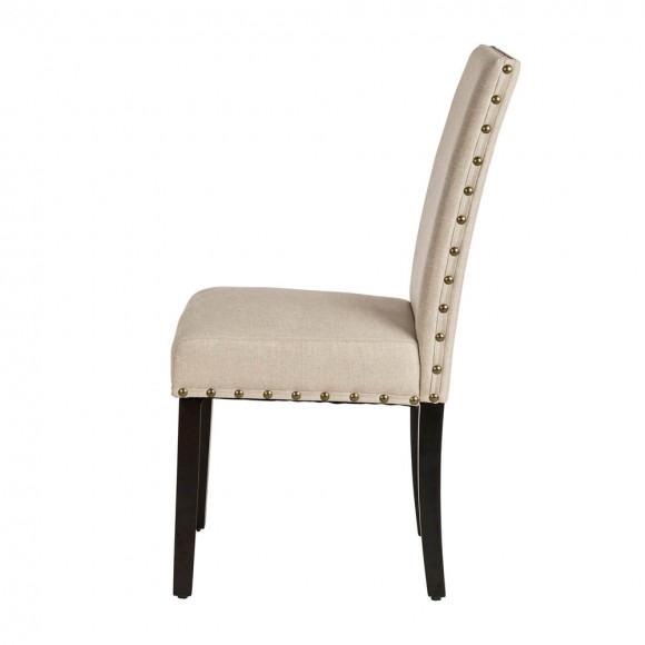 [OFFICIAL] Glitzhome Cream White Fabric Dining Chair with Adjustable