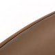 Glitzhome Mid-century Modern Leather Yellowish-brown Adjustable Height Swivel Bar Stool