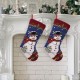 Glitzhome 2PK  Hooked Stocking, Snowman