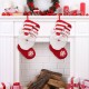 Glitzhome 2PK Hooked Stocking, 3D Santa