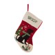 Glitzhome 2PK Hooked Stocking, Dog