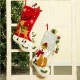 Glitzhome Reindeer & Fox Hooked Stocking, Set of 2