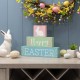 Glitzhome 9.5"L Wooden Easter Block Table Decor