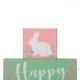 Glitzhome 9.5"L Wooden Easter Block Table Decor