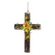 Glitzhome 18"H Easter Floral Cross