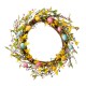 Glitzhome 22"D Easter Wreath With Multicolor Easter Eggs