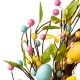 Glitzhome 22"D Easter Wreath With Multicolor Easter Eggs