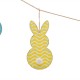 Glitzhome 72"L Easter Metal Bunny Garland