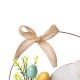 Glitzhome 18"H Easter Wooden Bunny Eggs Wall Décor