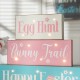 Glitzhome 12"L Easter LED Lighted Wooden/Metal Block Word Sign (14 Bulbs)