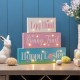 Glitzhome 12"L Easter LED Lighted Wooden/Metal Block Word Sign (14 Bulbs)
