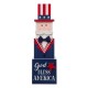 Glitzhome 24"H Wooden Double Sided Easter And July Fourth Decor