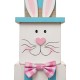 Glitzhome 24"H Wooden Double Sided Easter And July Fourth Decor