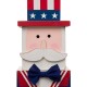 Glitzhome 24"H Wooden Double Sided Easter And July Fourth Decor