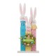 Glitzhome 30"H Easter Wooden Bunny Family Standing Decor