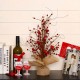 Glitzhome 18"H Valentine's Berry Heart Table Tree