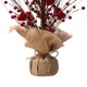 Glitzhome 18"H Valentine's Berry Heart Table Tree