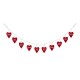 Glitzhome 72"L Valentine's Wooden/Metal Heart Garland