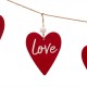 Glitzhome 72"L Valentine's Wooden/Metal Heart Garland