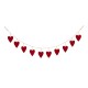 Glitzhome 72"L Valentine's Wooden/Metal Heart Garland