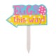 Glitzhome 14"H Easter Wooden Path Sign, Set of 3