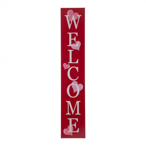 Glitzhome 42"H Valentine's Wooden Large Porch Sign / Décor