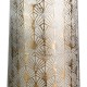 Glitzhome Vintage Gold/White Decorative Metal Vase, Set of 2