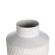 Glitzhome Farmhouse White Decorative Metal Vase, Set of 3